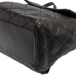 Pre Owned Kate Spade Black Quitled Leather Emerson Place Martina Backpack