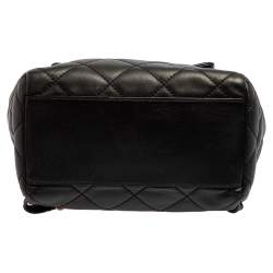 Pre Owned Kate Spade Black Quitled Leather Emerson Place Martina Backpack