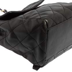 Pre Owned Kate Spade Black Quitled Leather Emerson Place Martina Backpack