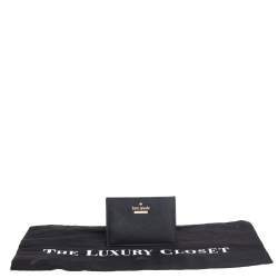 مملوكة مسبقًا حافظة بطاقات كيت سبيد جلد أسود