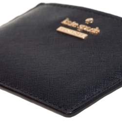 مملوكة مسبقًا حافظة بطاقات كيت سبيد جلد أسود