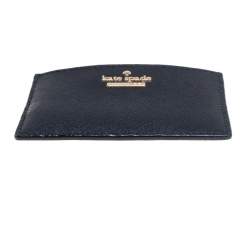 مملوكة مسبقًا حافظة بطاقات كيت سبيد جلد أسود