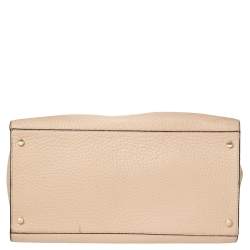 Pre Owned Kate Spade Black/Beige Leather Luna Drive Willow Tote