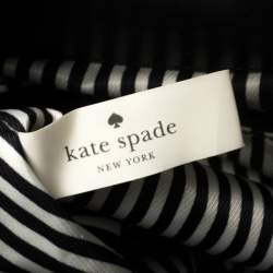 Pre Owned Kate Spade Black/Beige Leather Luna Drive Willow Tote