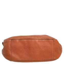 Pre Owned Kate Spade Brown Leather Bucket Bag