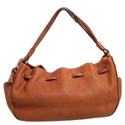 Pre Owned Kate Spade Brown Leather Bucket Bag