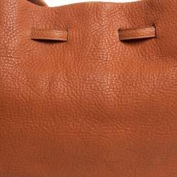 Pre Owned Kate Spade Brown Leather Bucket Bag