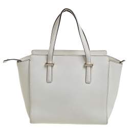 Pre Owned حقيبة يد توتس كيت سبيد سيدار ستريت هايدين جلد أبيض 