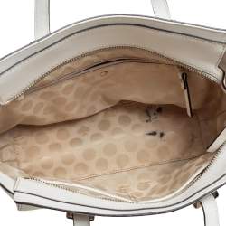 Pre Owned حقيبة يد توتس كيت سبيد سيدار ستريت هايدين جلد أبيض 