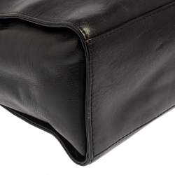 Pre Owned Kate Spade Black Leather Holly Street Ashton Satchel