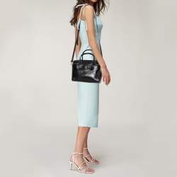 Pre Owned Kate Spade Black Leather Holly Street Ashton Satchel