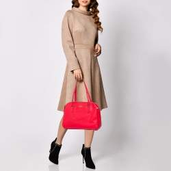 Pre Owned Kate Spade Bright Pink Leather Cedar Street Elissa Satchel