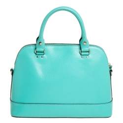 Pre Owned Kate Spade Green Leather Wellesley Rachelle Satchel