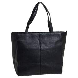 Pre Owned حقيبة كيت سبيد جلد أسود قلاب أمامي بفيونكة 