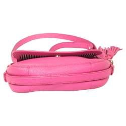 Pre Owned حقيبة كروس كيت سبيد قلاب جلد وردي