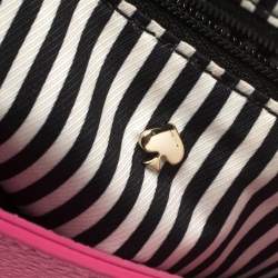 Pre Owned حقيبة كروس كيت سبيد قلاب جلد وردي