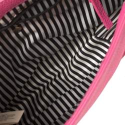 Pre Owned حقيبة كروس كيت سبيد قلاب جلد وردي