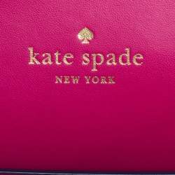 Pre Owned Kate Spade Navy Blue Leather Large Arbour Hill Elodie Tote