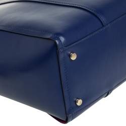 Pre Owned Kate Spade Navy Blue Leather Large Arbour Hill Elodie Tote