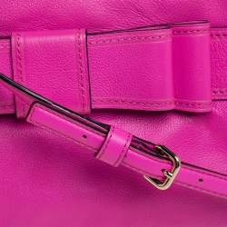 Pre Owned حقيبة كروس كيت سب يد جلد وردي 