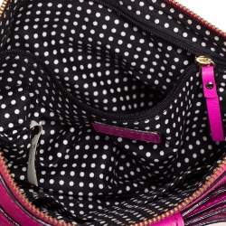 Pre Owned حقيبة كروس كيت سبيد جلد وردي 