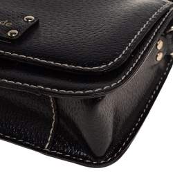 Pre Owned Kate Spade Black Leather Crossbody Bag