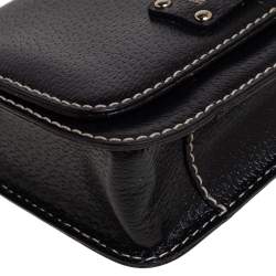 Pre Owned Kate Spade Black Leather Crossbody Bag