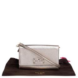 مملوكة مسبقًا Kate Spade Gold Leather Crossbody Bag