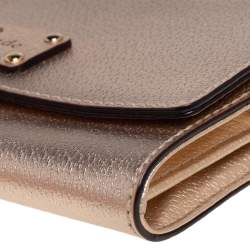 مملوكة مسبقًا Kate Spade Gold Leather Crossbody Bag