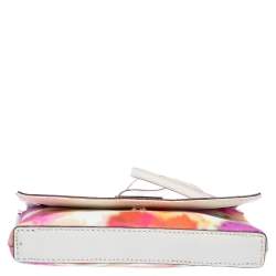 Pre Owned حقيبة كروس كيت سبيد صغيرة كانفاس مقوى بالزهور متعددة الألوان 