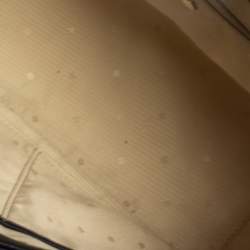 Pre Owned Kate Spade Black/White Snakeskin Embossed and Leather Pushlock Flap Top Handle Bag