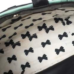 Kate Spade Mint Green/Black Patent and Leather Chelsea Park Gigi Tote