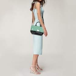 Kate Spade Mint Green/Black Patent and Leather Chelsea Park Gigi Tote