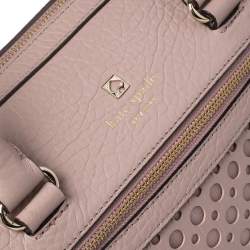 Pre Owned Kate Spade Pink Leather Perri Lane Bubbles Romy Satchel