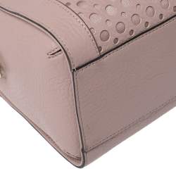 Pre Owned Kate Spade Pink Leather Perri Lane Bubbles Romy Satchel