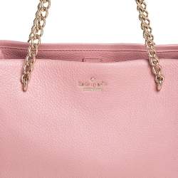 Pre Owned Kate Spade Pink Leather Jordyn Tote