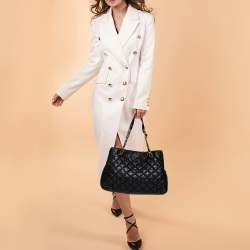 Pre Owned حقيبة كتف كيت سبيد ماريان جلد لامع مبطن أسود