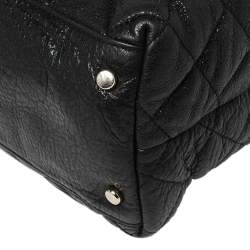 Pre Owned حقيبة كتف كيت سبيد ماريان جلد لامع مبطن أسود