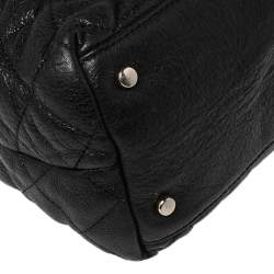 Pre Owned حقيبة كتف كيت سبيد ماريان جلد لامع مبطن أسود