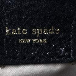 Pre Owned حقيبة كتف كيت سبيد ماريان جلد لامع مبطن أسود