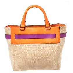 مملوكة مسبقًا Kate Spade Multicolor Leather And Canvas Bourbon Street Tote