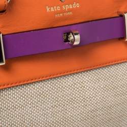 مملوكة مسبقًا Kate Spade Multicolor Leather And Canvas Bourbon Street Tote