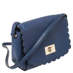 مملوكة مسبقًا Kate Spade Blue Leather Maple Court Shoulder Bag