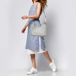 Pre Owned Kate Spade Grey Leather Shoulder Bag