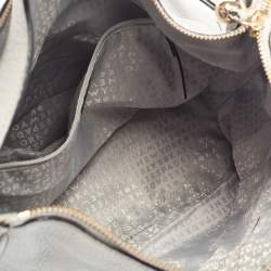 Pre Owned Kate Spade Grey Leather Shoulder Bag