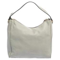 Pre Owned Kate Spade Grey Leather Shoulder Bag