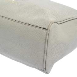 Pre Owned Kate Spade Grey Leather Shoulder Bag