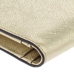 Kate Spade Metallic Gold Leather Long Flap Wallet