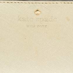 Kate Spade Metallic Gold Leather Long Flap Wallet