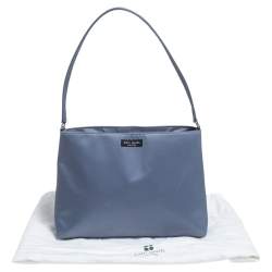 Pre Owned Kate Spade Blue Nylon Hobo